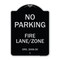 Signmission Princeton New Jersey No Parking Fire Lane Zone Heavy-Gauge Aluminum Sign, 24" x 18", BS-1824-23273 A-DES-BS-1824-23273 - alternate 1